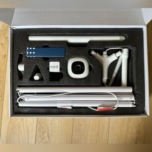 Nanit Pro smart baby monitor & floor stand in white